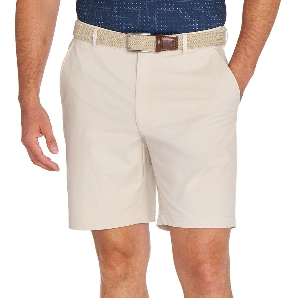 Greg Norman Men's Golf Stretch Short, Khaki, Size: 34, NWOT